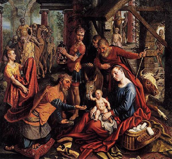 Pieter Aertsen The adoration of the Magi oil painting image